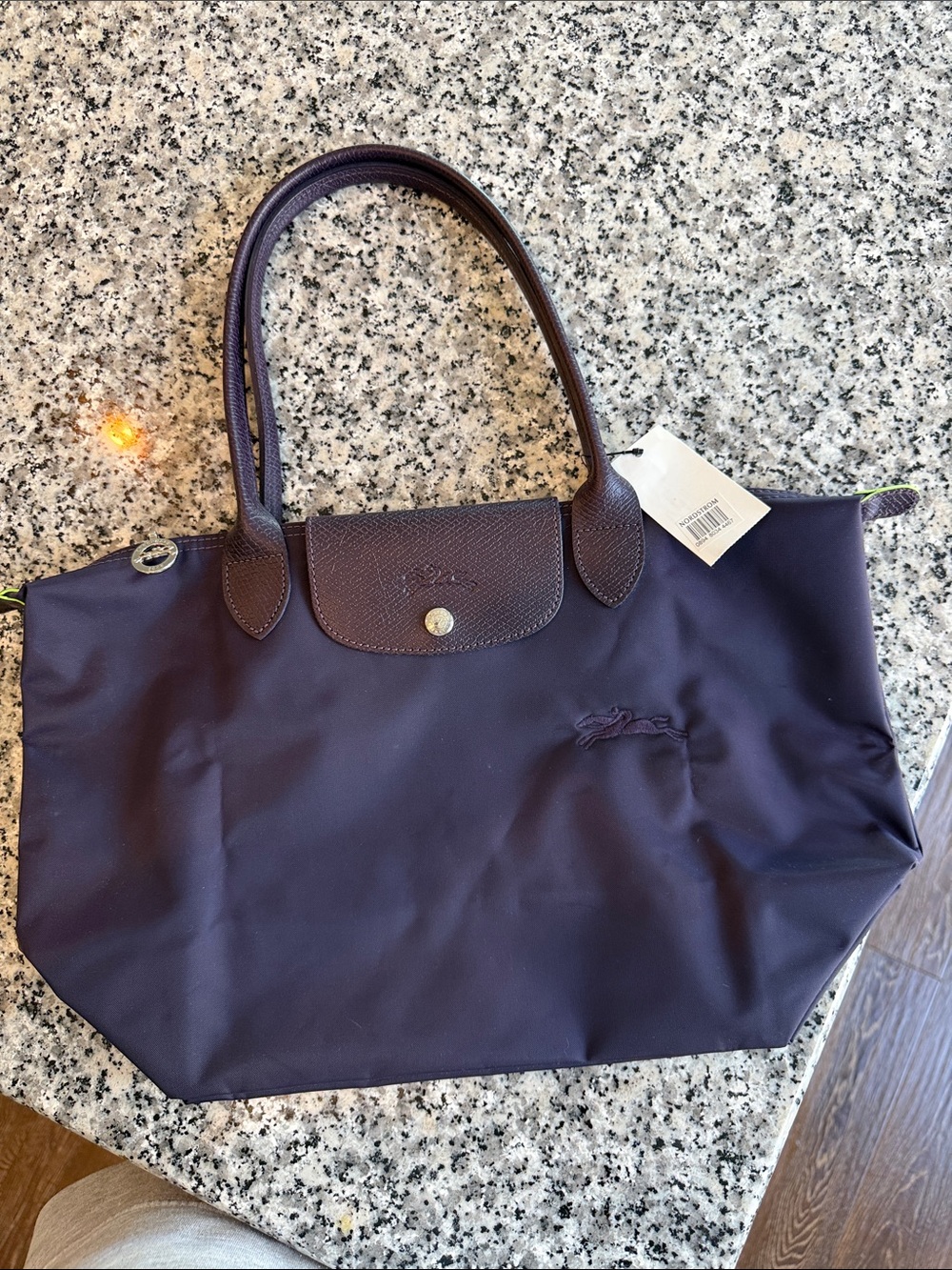 Longchamp med shoulder tote Bilberry